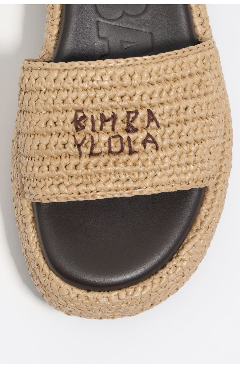 Bimba y Lola Raffia Sandals, Alternate, color, Natural