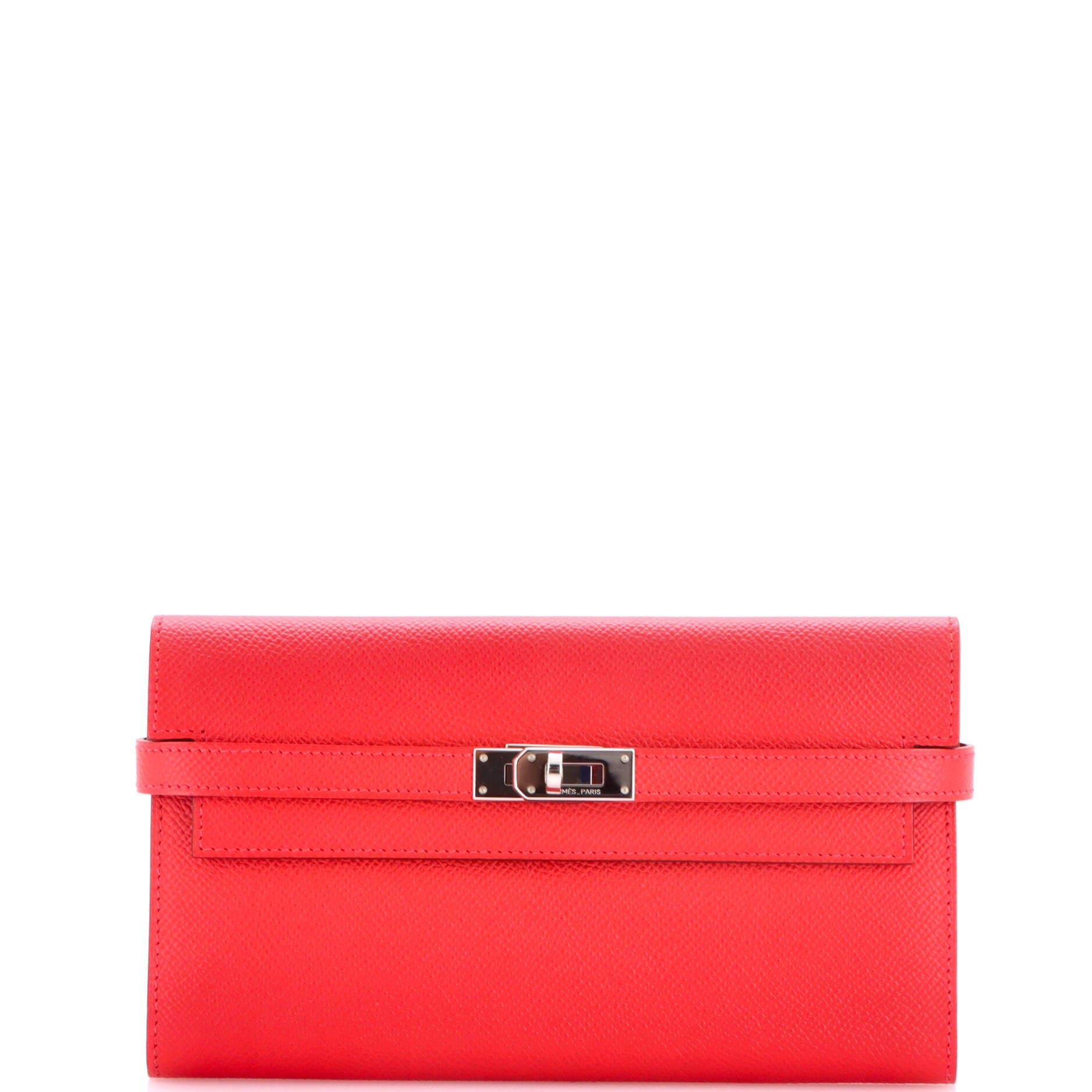 Kelly Wallet Epsom Long, Main, color, Red