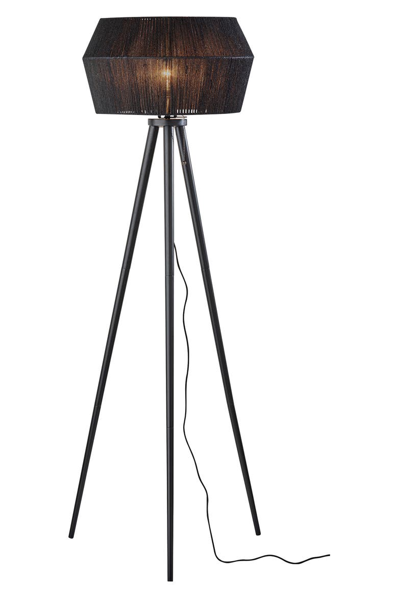 Montana Tripod Floor Lamp, Main, color, BLACK WOOD