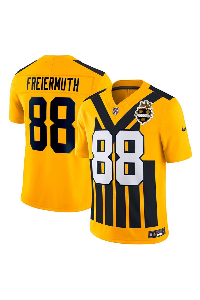 Men's Nike Pat Freiermuth Gold Pittsburgh Steelers Alternate Vapor F.U.S.E. Limited Jersey, Main, color, Gold