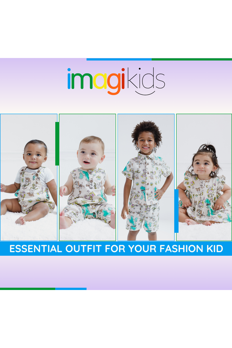 Toy Story Gauze Romper and Shirt and Shorts Set, Alternate, color, Ivory Toy Story