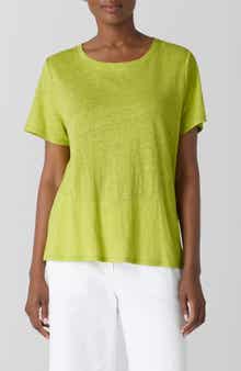 Organic Linen Crewneck T-Shirt