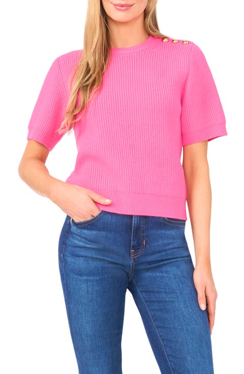 Liya Short Sleeve Rib Sweater