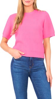 Ted Baker Liya Short Sleeve Rib Sweater