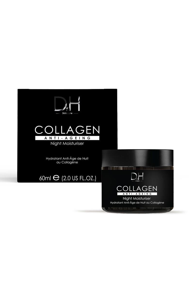 Dr H Collagen Anti-Ageing Night Moisturiser 60ml, Main, color, White