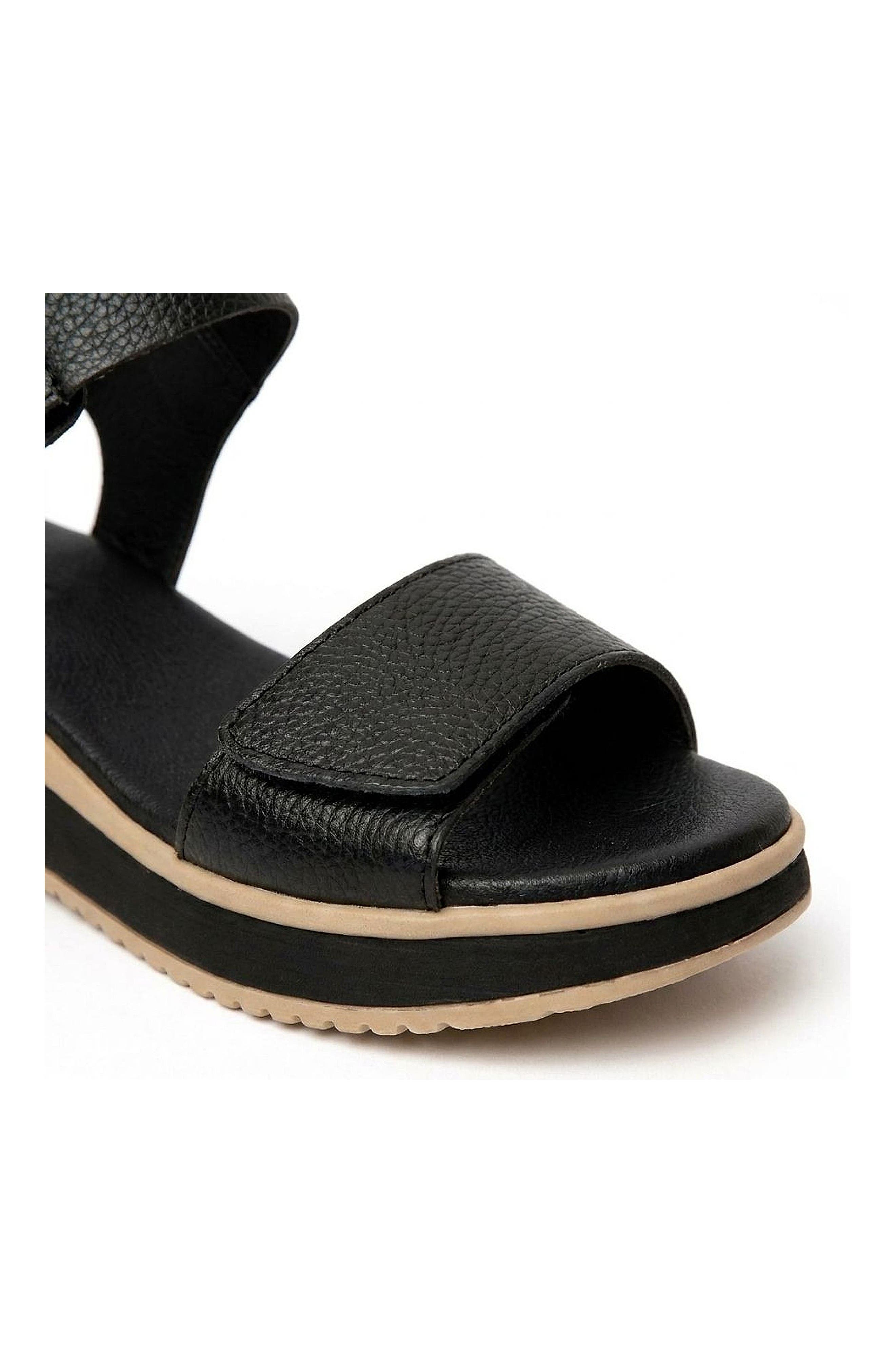 Napoli Flat Sandal, Alternate, color, Black