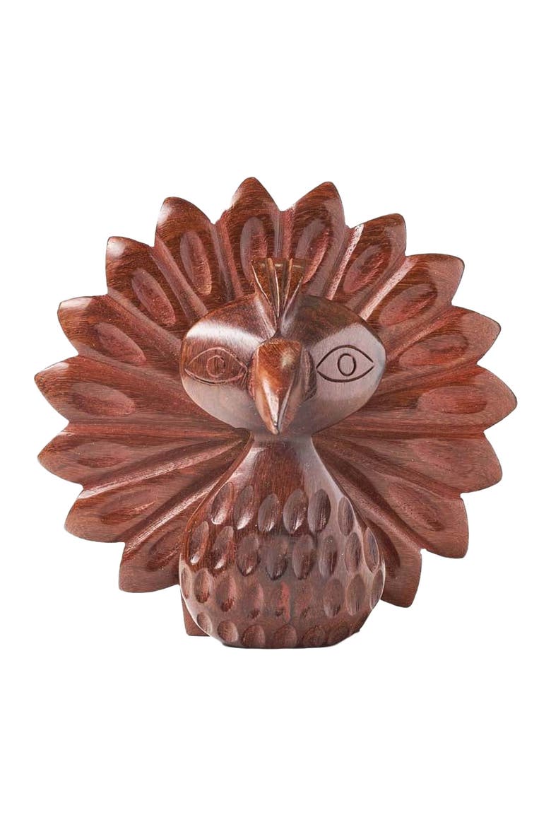 Peacock Glasses Holder Stand, Alternate, color, Brown
