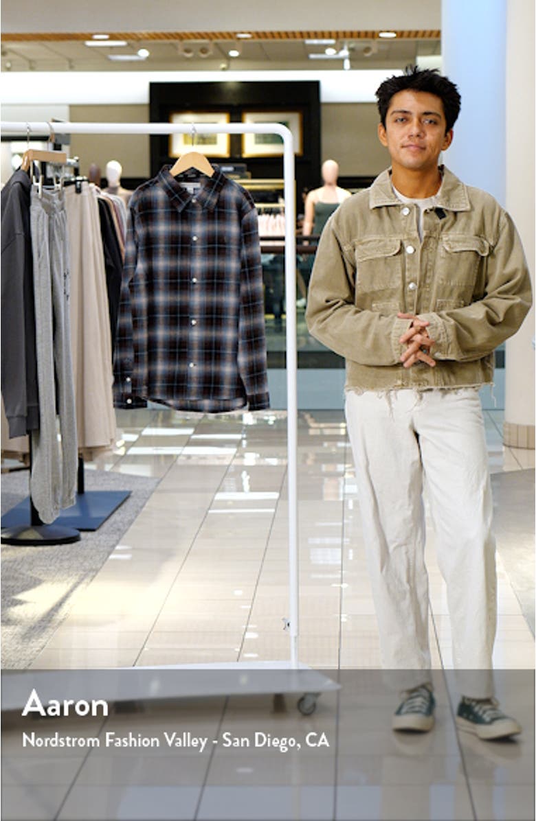 Kids' Plaid Long Sleeve Cotton Flannel Button-Up Shirt, sales video thumbnail