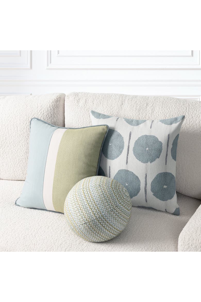 Composition Indoor & Outdoor Woven Accent Pillow & Insert, Alternate, color, Seaglass