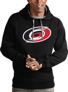 ANTIGUA Men's Antigua Black Carolina Hurricanes Logo Victory Pullover Hoodie
