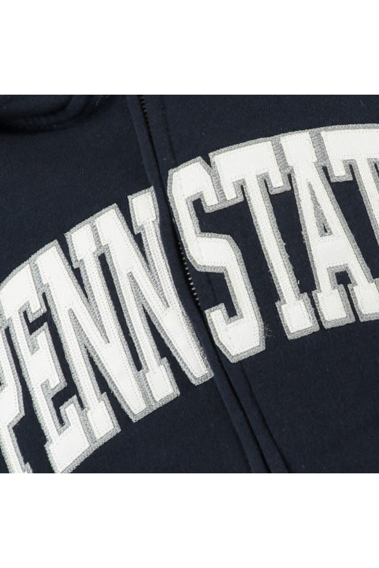 Women's Stadium Athletic Navy Penn State Nittany Lions Arched Name Full-Zip Hoodie, Alternate, color, Navy