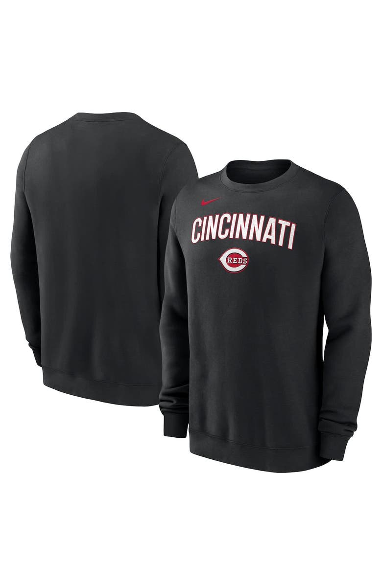 Nike Men's Nike Black Cincinnati Reds Pullover Sweatshirt, Alternate, color, Black