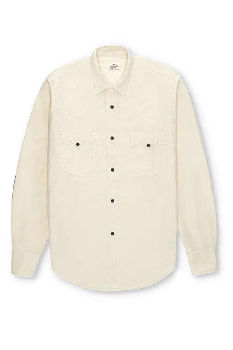 Kayace Texan Cotton Shirt, Main, color, OFF WHITE
