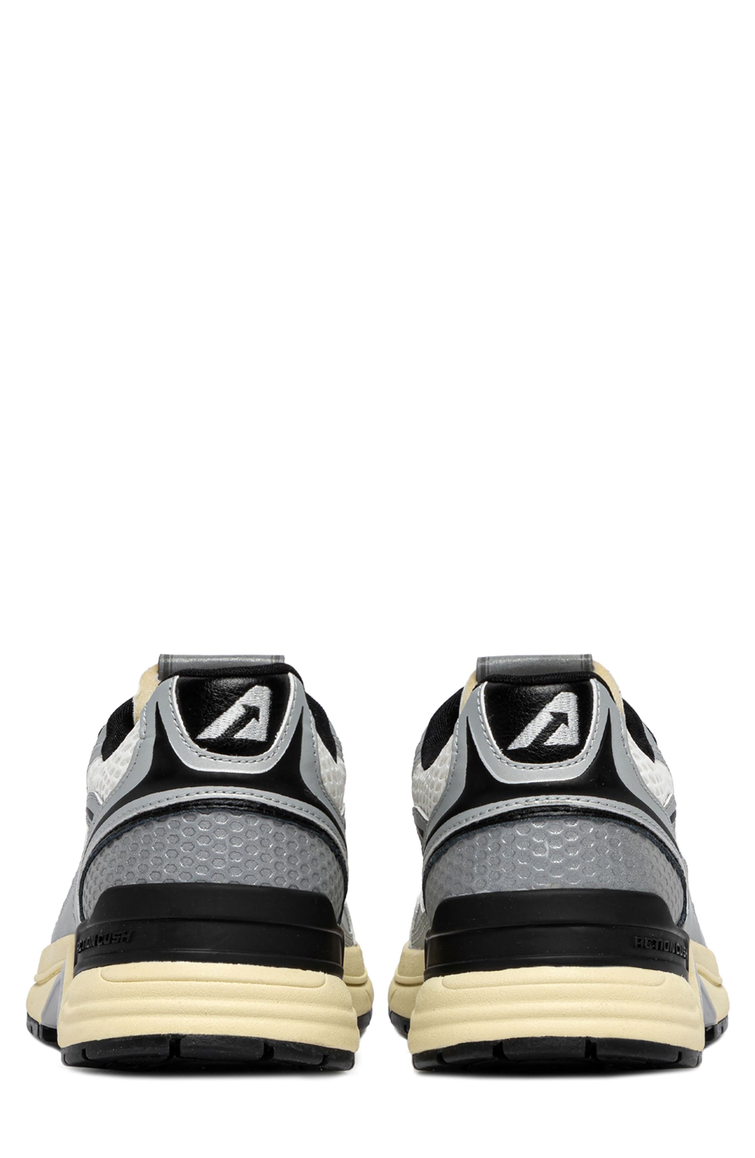 AUTRY Hyperway Low Sneaker, Alternate, color, Silver/ Black