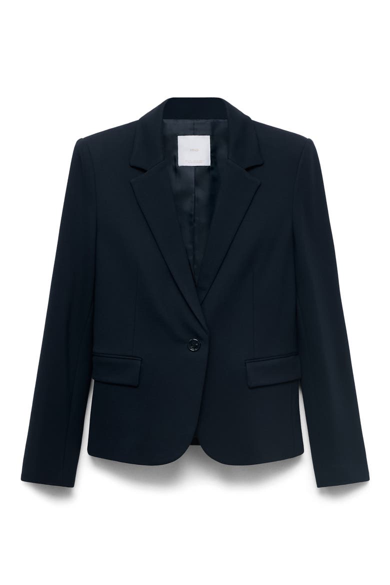 Fitted Suit Jacket, Alternate, color, NAVY