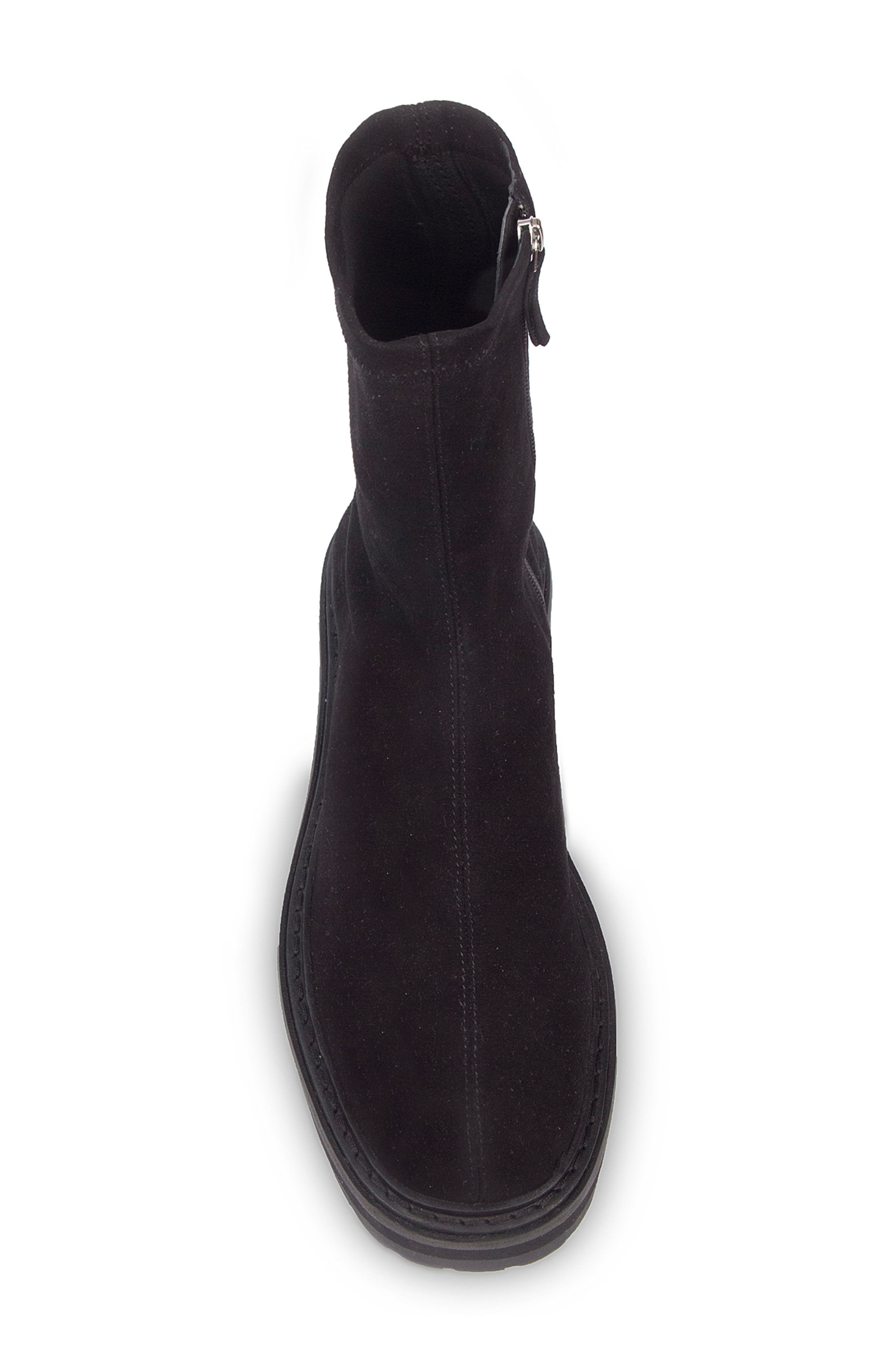 BLACK SUEDE STUDIO Dani Lug Sole Bootie, Alternate, color, 