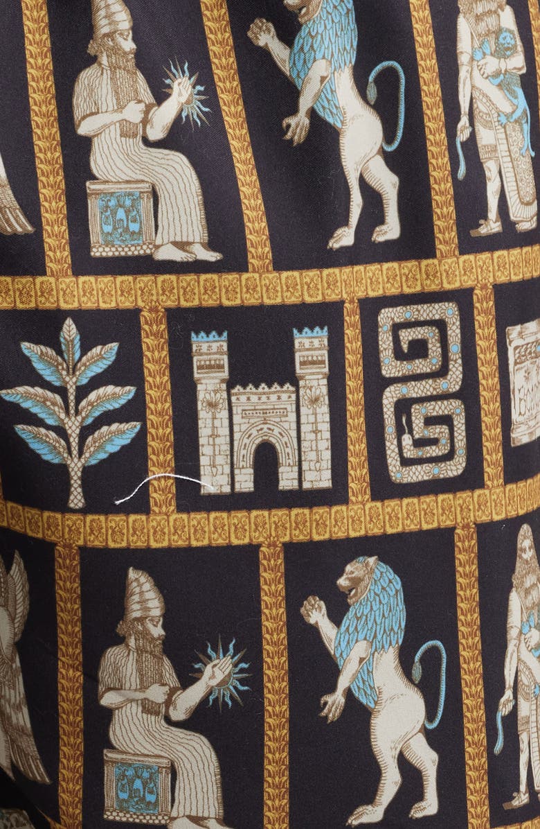 Boardies Mesopotamia Premium Mid Length Swim Trunks, Alternate, color, Black