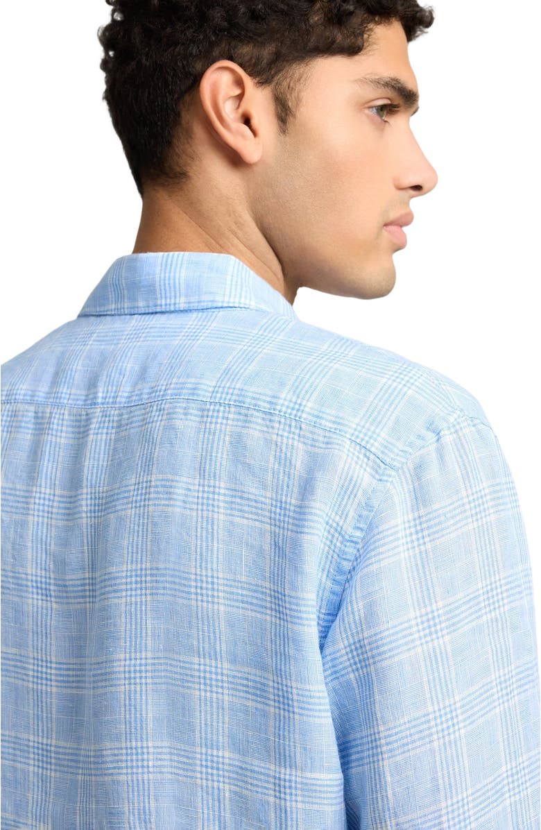 Onia Linen Long Sleeve Shirt, Alternate, color, Blue Multi