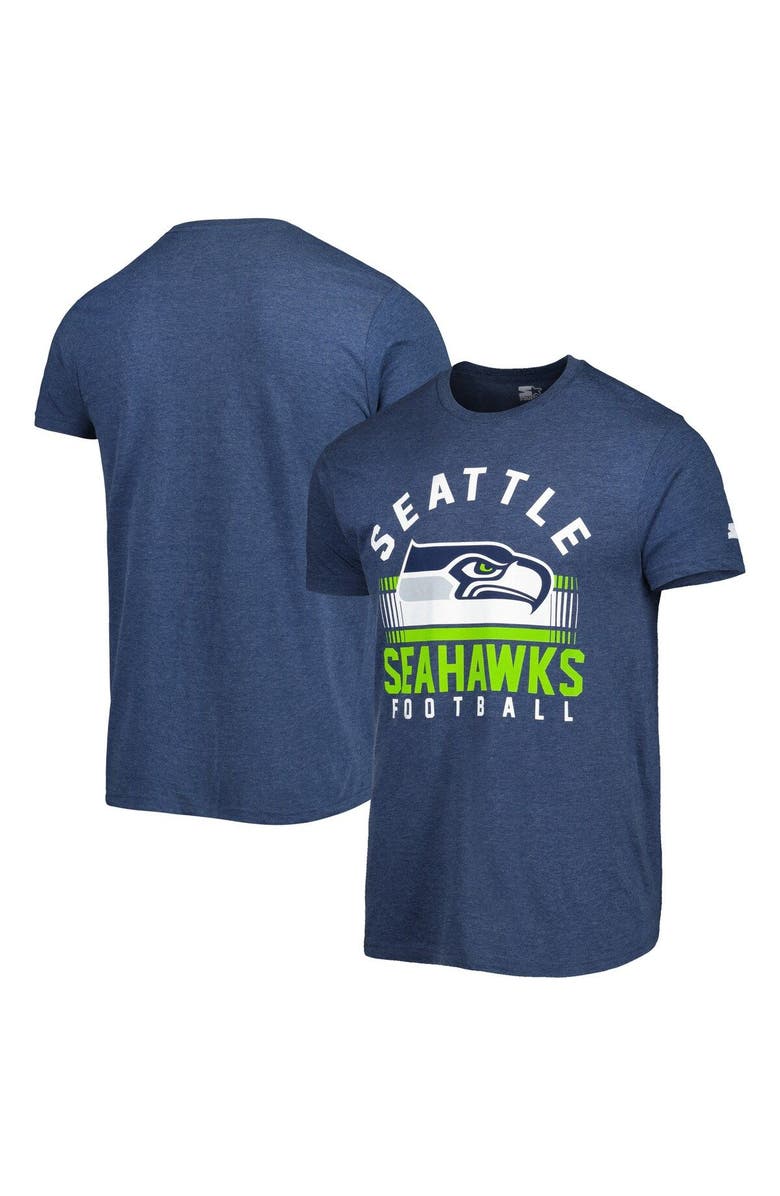 STARTER Men's Starter College Navy Seattle Seahawks Prime Time T-Shirt, Main, color, 