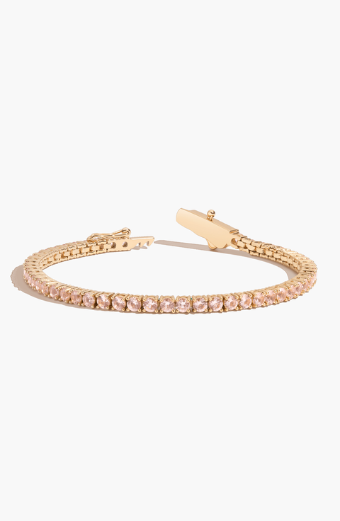 Lab Grown Morganite Tennis Bracelet