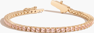 Aurate New York Lab Grown Morganite Tennis Bracelet