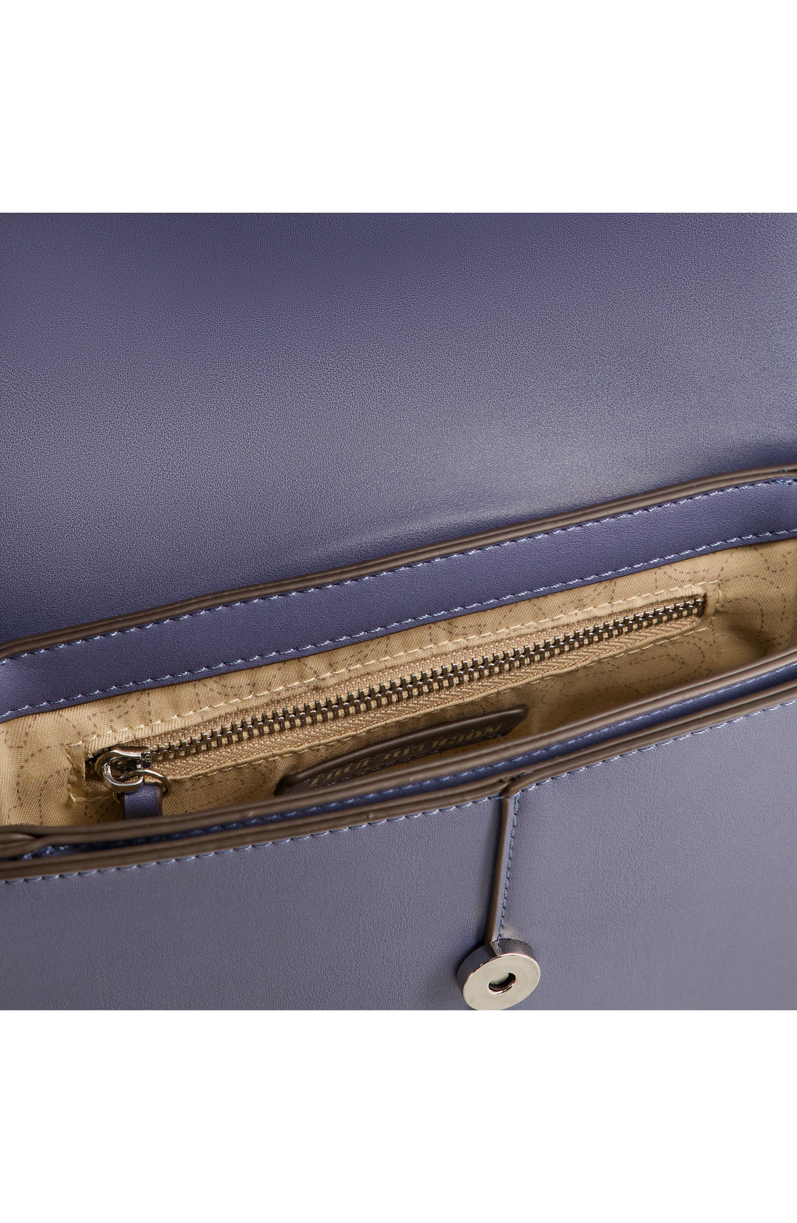 Shoulder Bag with Signature Logo Accent, Alternate, color, BLUE