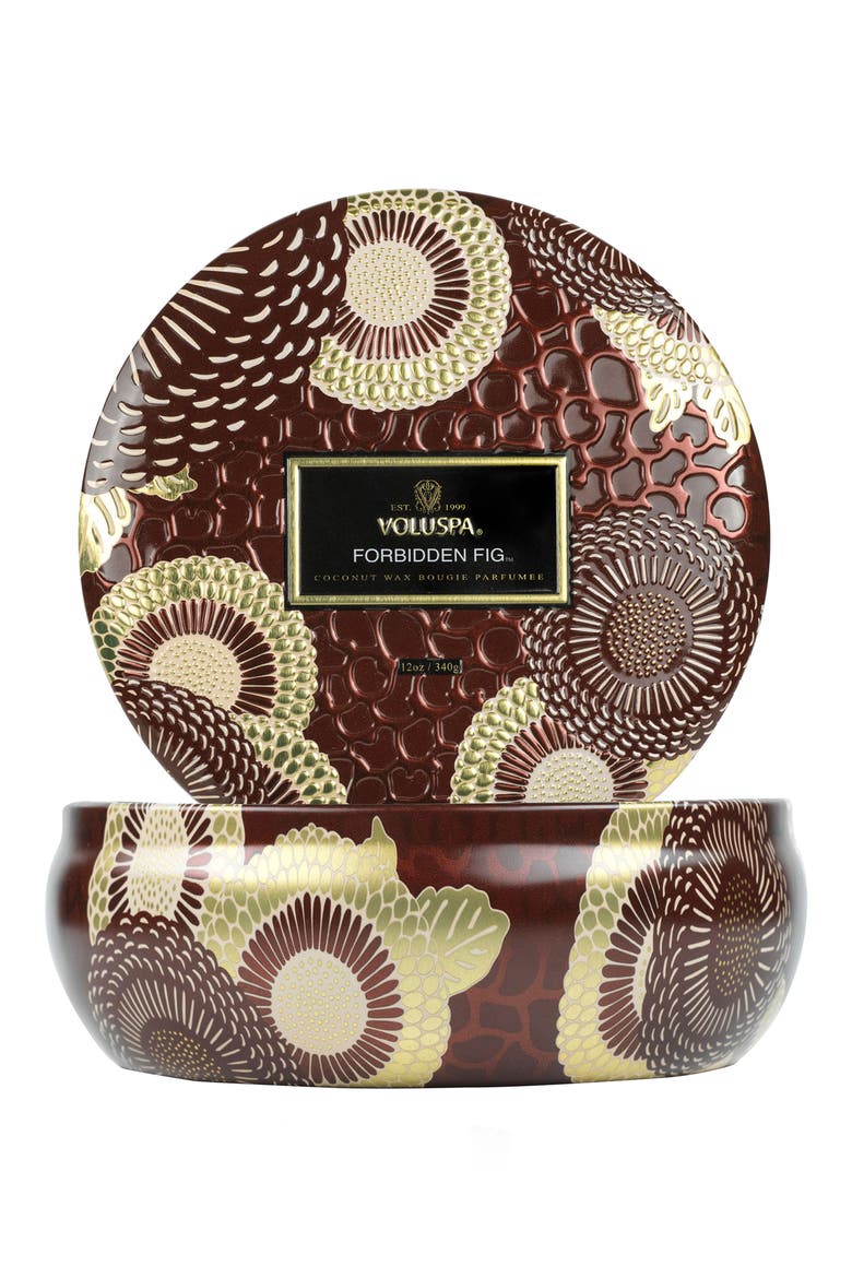 Forbidden Fig 3-Wick Tin Candle, Alternate, color, FORBIDDEN FIG