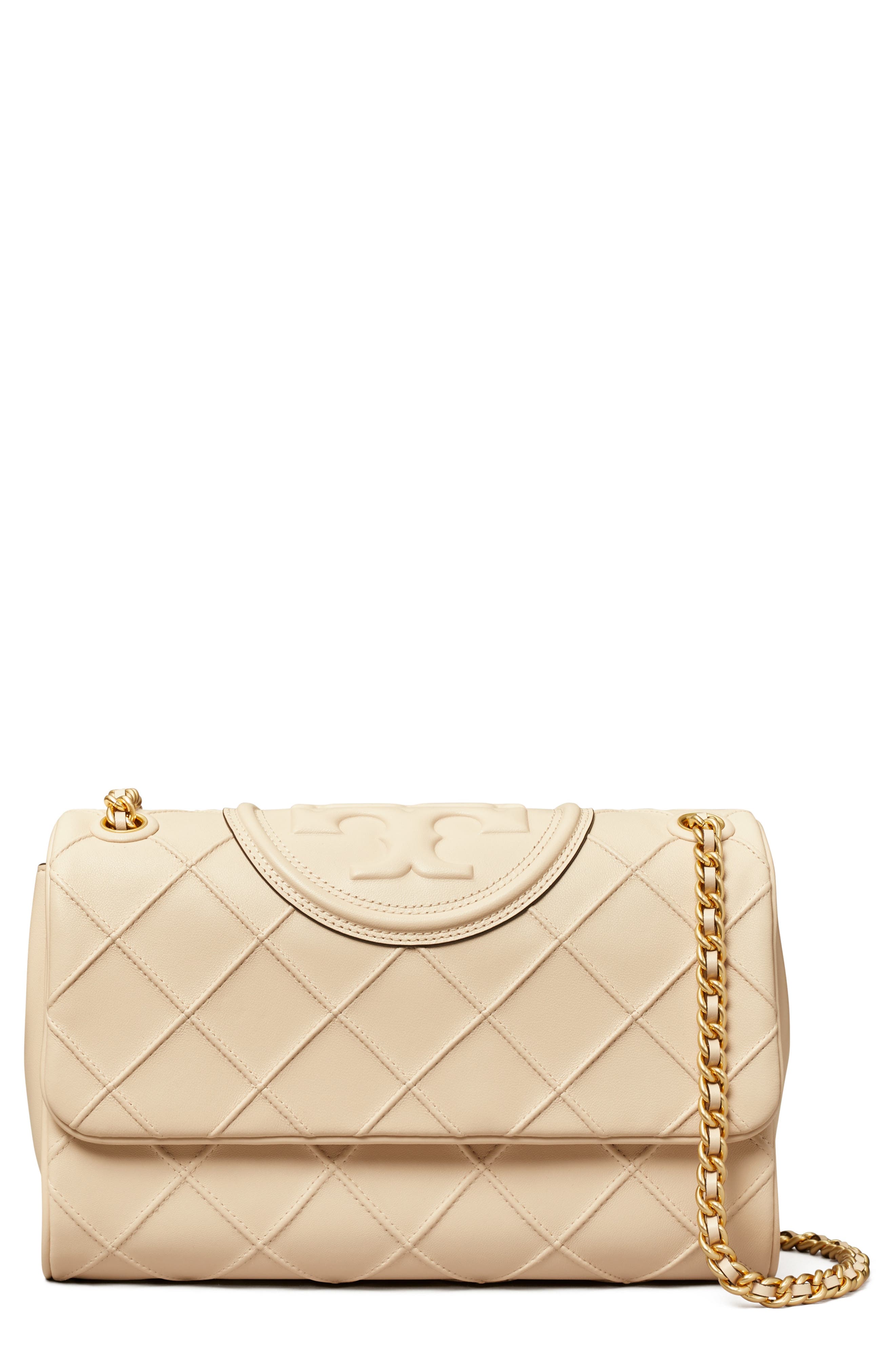 Tory Burch Fleming Soft Convertible Leather Shoulder Bag, Main, color, 