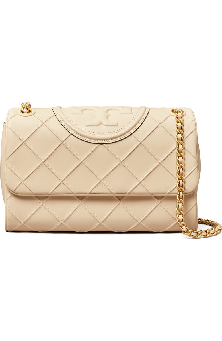 Tory Burch Fleming Soft Convertible Leather Shoulder Bag, Main, color,