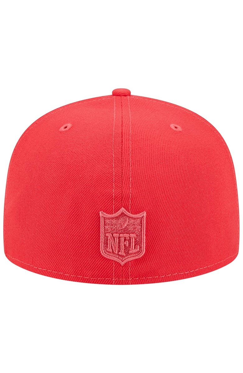 New Era Men's New Era Red Atlanta Falcons Color Pack Brights 59FIFTY Fitted Hat, Alternate, color,