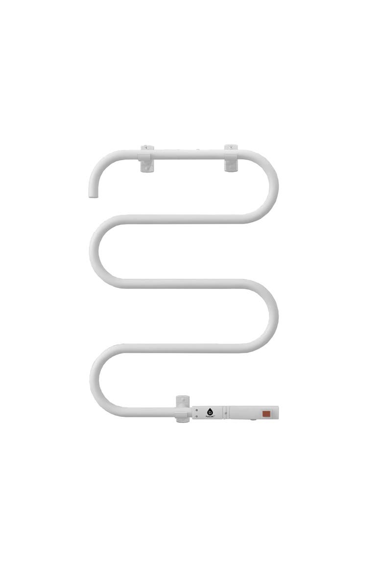 Electric Heated Towel Warmer Rack - Wall-Mount or Freestanding, Main, color, White