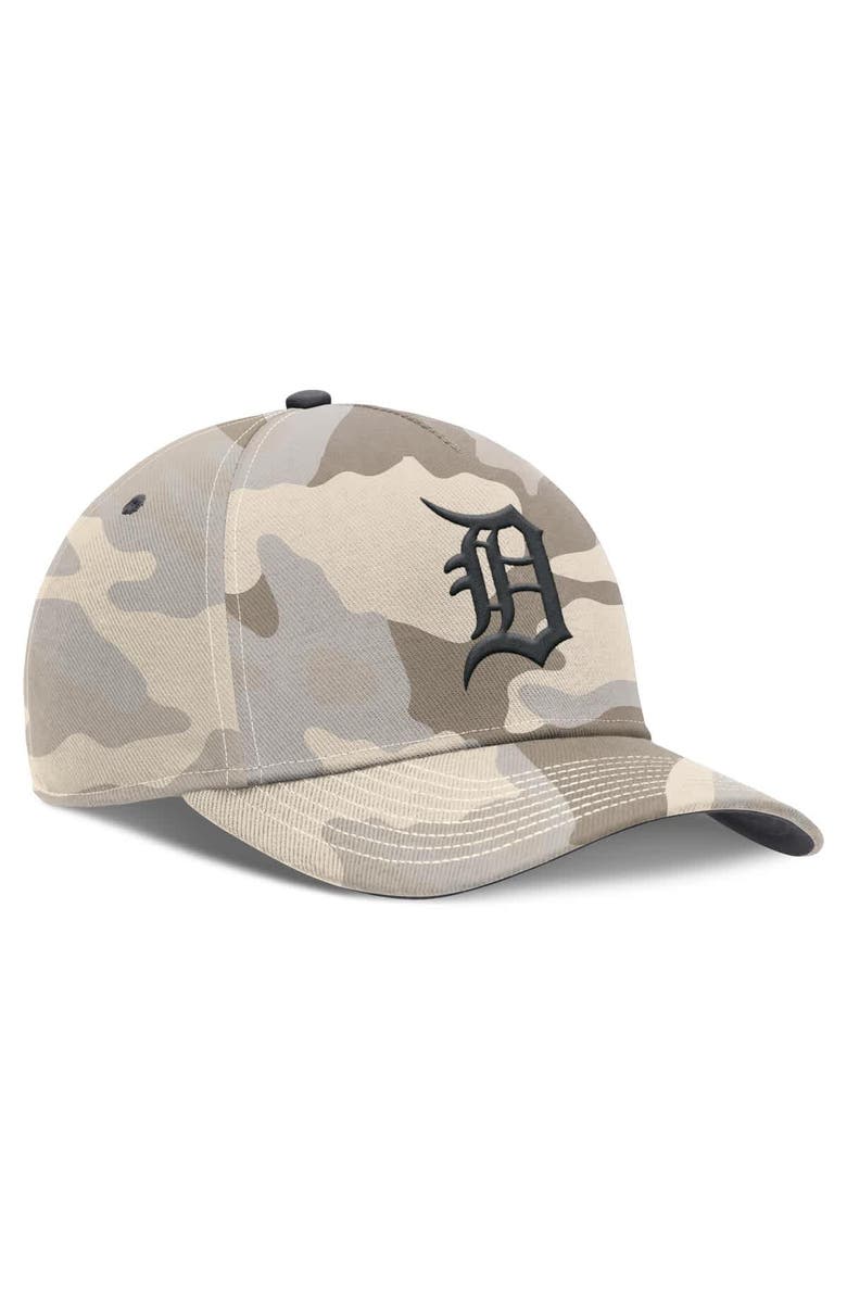 Nike Men's Nike Natural Detroit Tigers Camo Pack Rise Adjustable Hat, Alternate, color, 