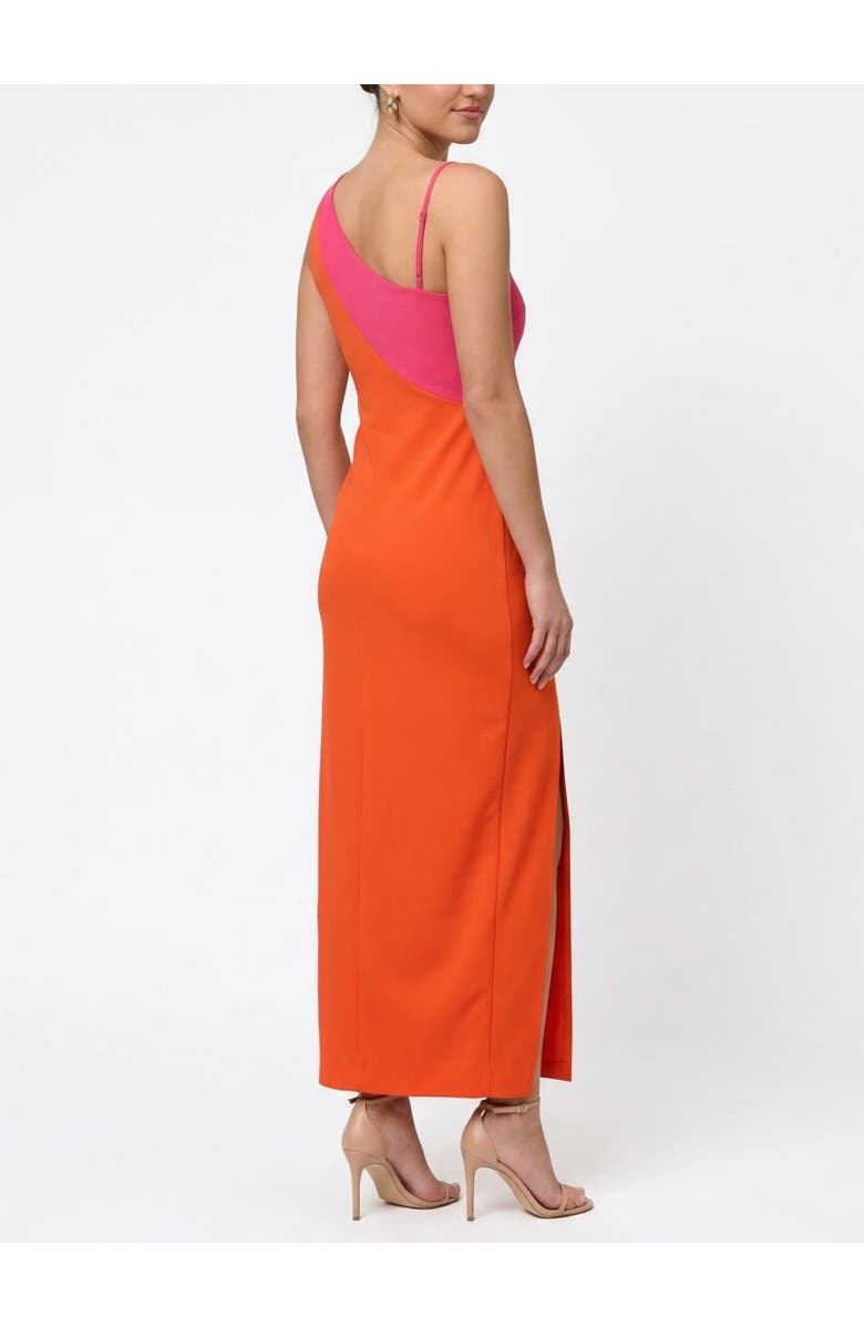 RACHEL Rachel Roy Devin One Shoulder Maxi Dress, Alternate, color, Red Pink Combo
