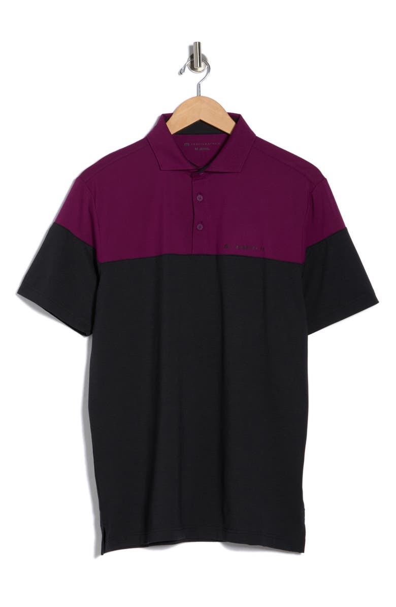TravisMathew Pushback Knit Polo, Main, color, Black