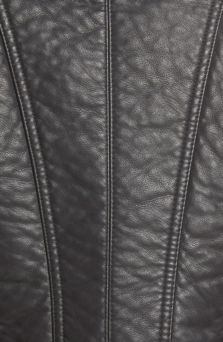 Marc New York 'George' Faux Leather Moto Jacket, Alternate, color, 