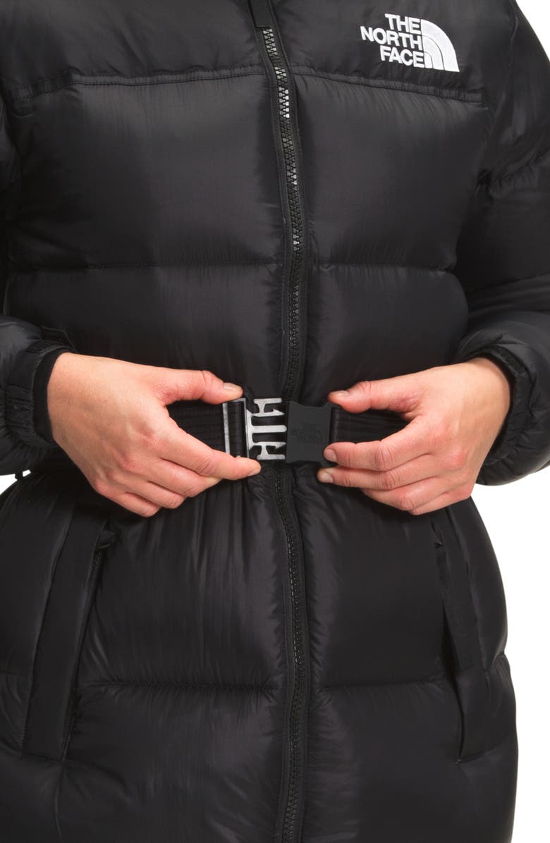 The North Face Nuptse<sup>®</sup> Belted Water Repellent 700 Fill Power Long Down Jacket, Alternate, color, 