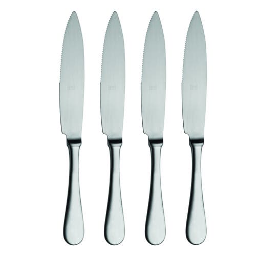 Mepra Steak Knife Set In Silver