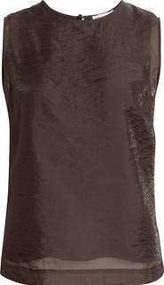 Nordstrom Sleeveless Organza Shell Top