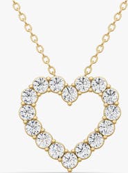 SEREIA OFFICIAL 14K Gold 2 ct with Lab Diamonds Sereia's Heart Pendant