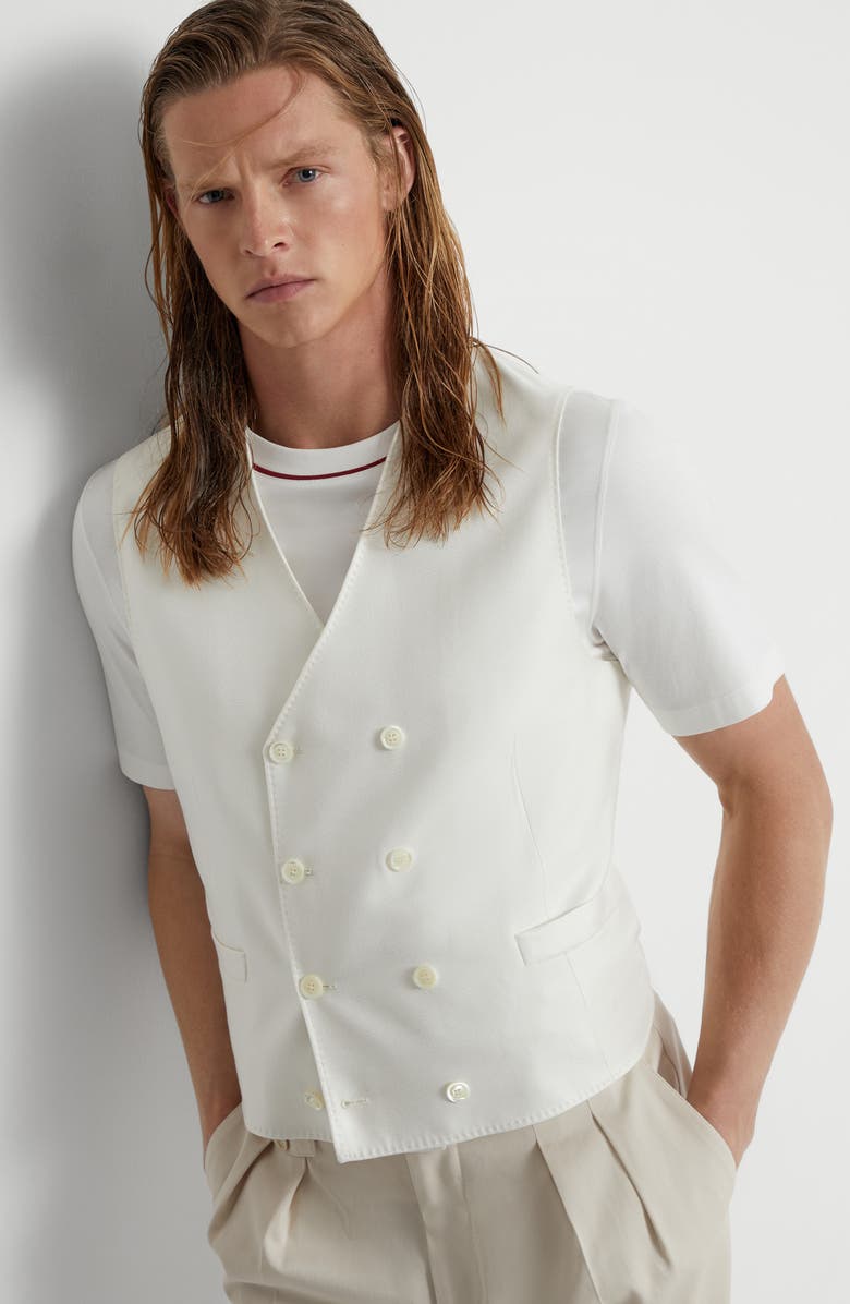 Brunello Cucinelli One-and-a-half-breasted waistcoat, Alternate, color,