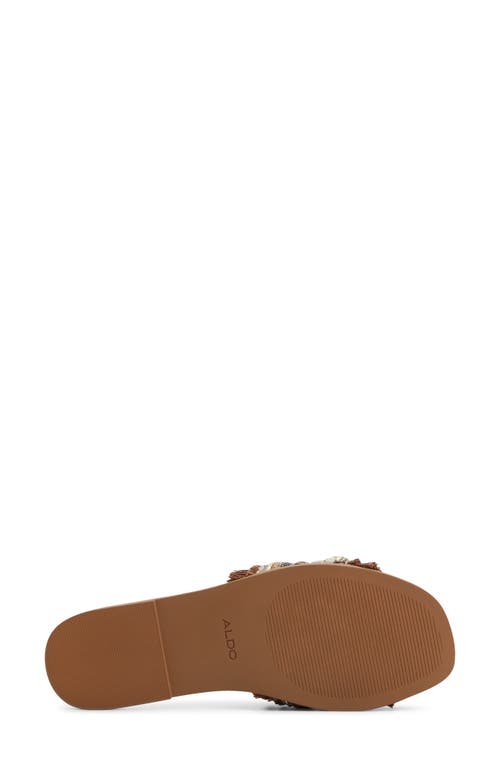 Aldo Coralya Slide Sandal In Brown