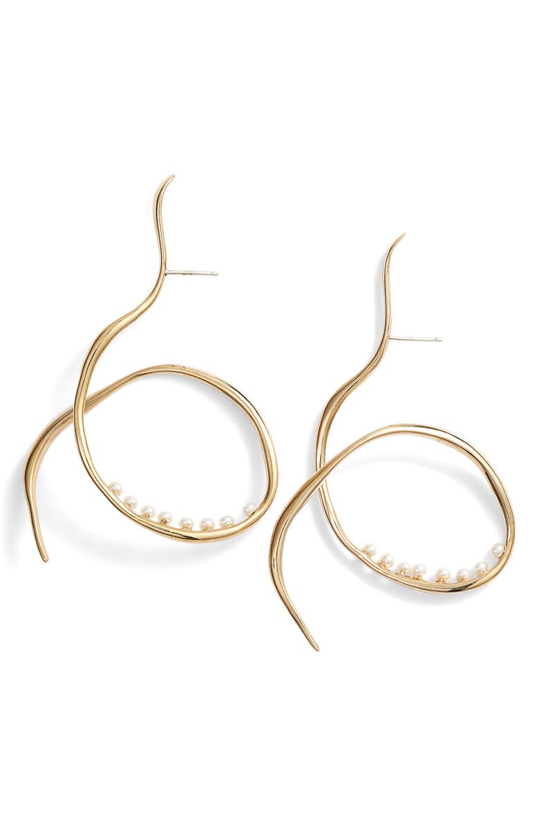 FARIS Vinea Freshwater Pearl Earrings, Main, color,