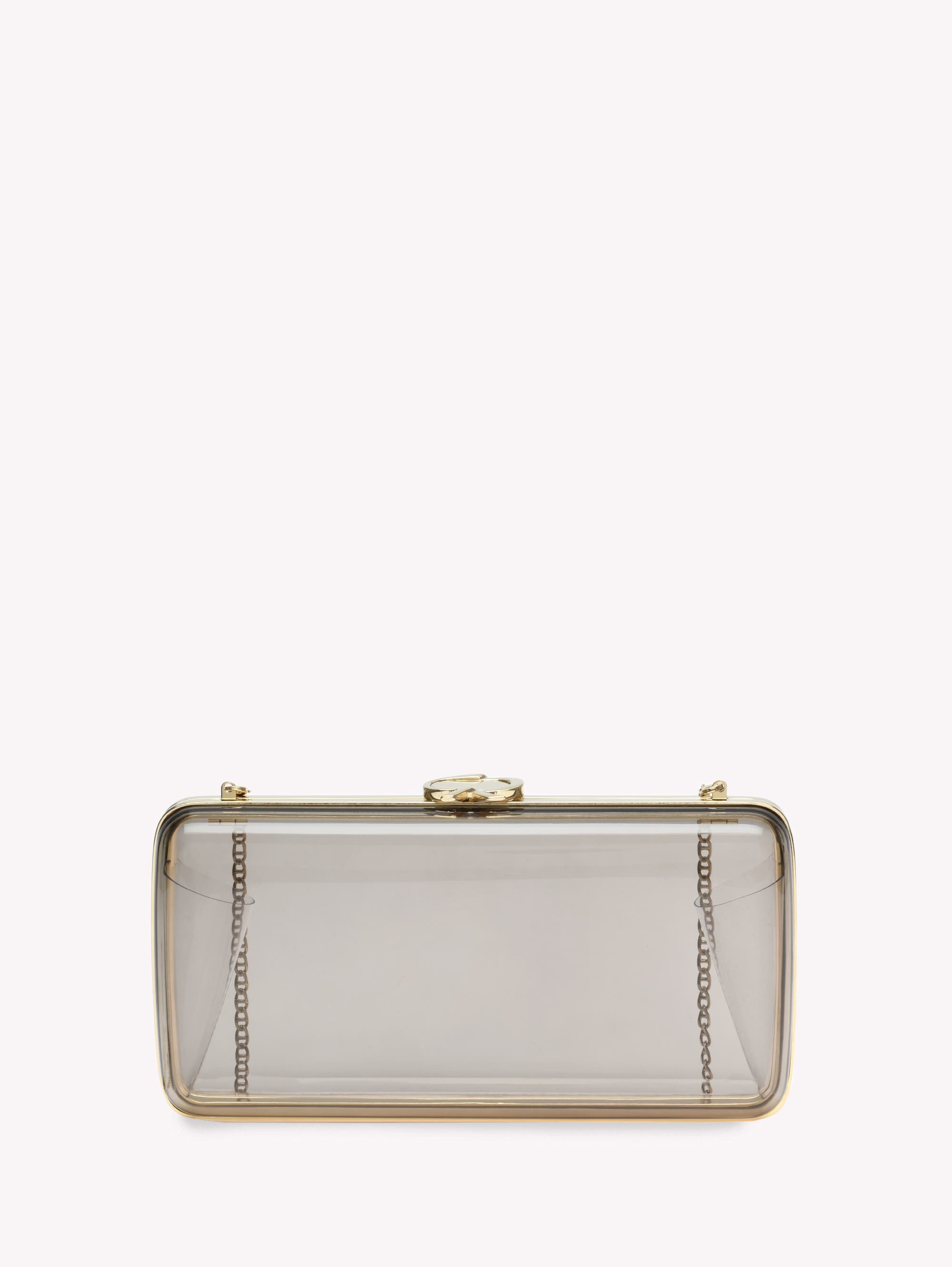 Gianvito Rossi Vetra Clutch, Main, color, Fumè Black Plexi