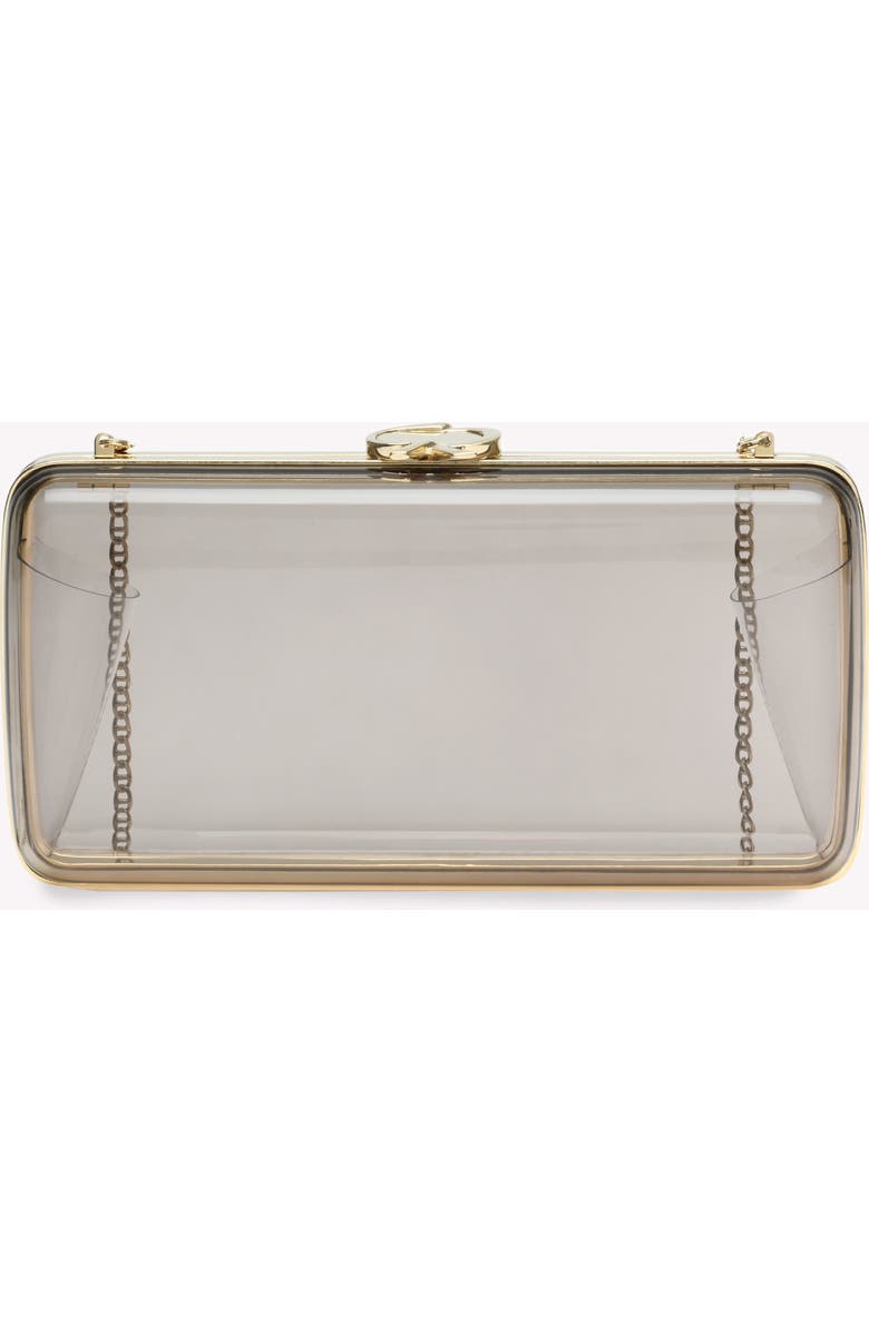 Gianvito Rossi Vetra Clutch, Main, color, Fumè Black Plexi