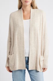 Caslon® Open Front Cardigan