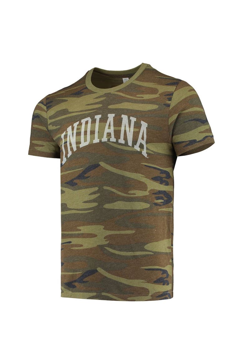 Men's Alternative Apparel Camo Indiana Hoosiers Arch Logo Tri-Blend T-Shirt, Alternate, color, Camo