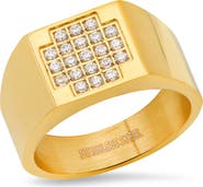 HMY JEWELRY CZ Cross Face Ring