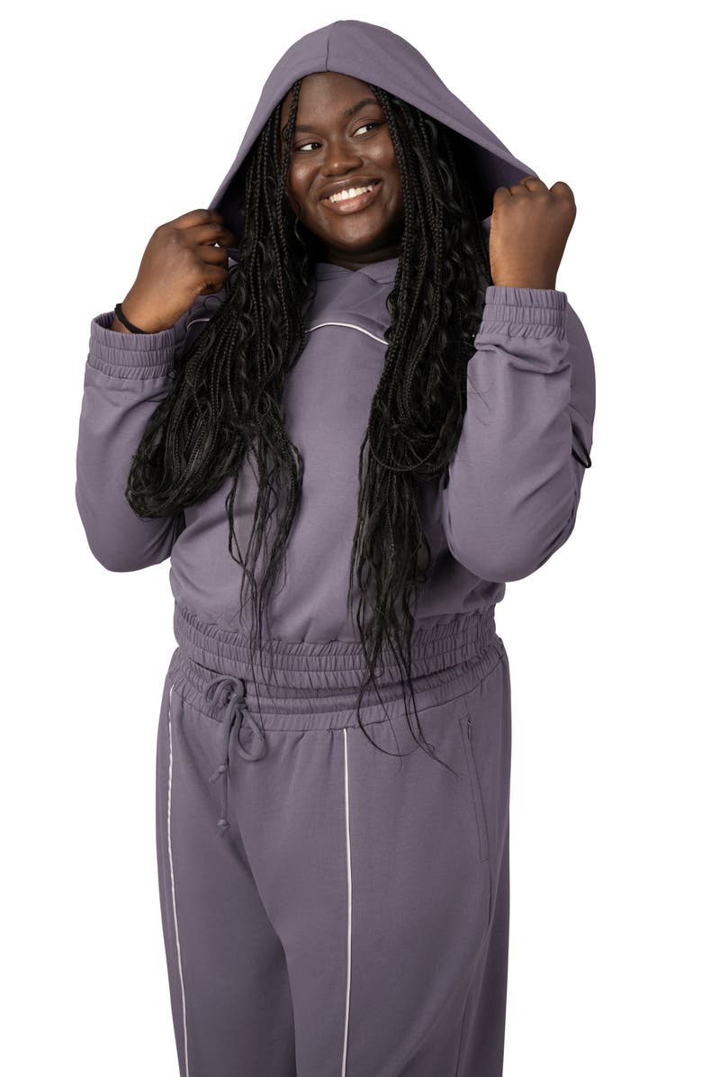 Kindred Bravely Mila Crop Maternity/Nursing Hoodie, Alternate, color,