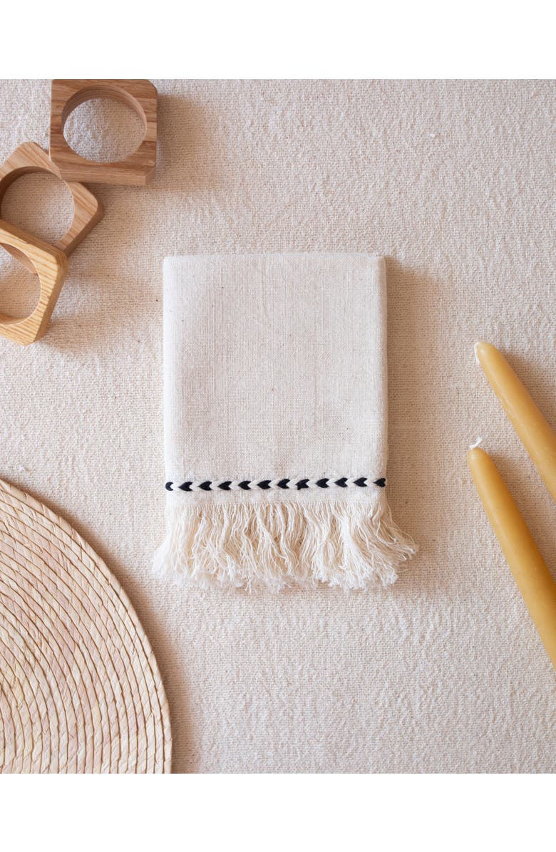 KD Weave Braid Detail Napkin - Set of 2, Alternate, color, Black