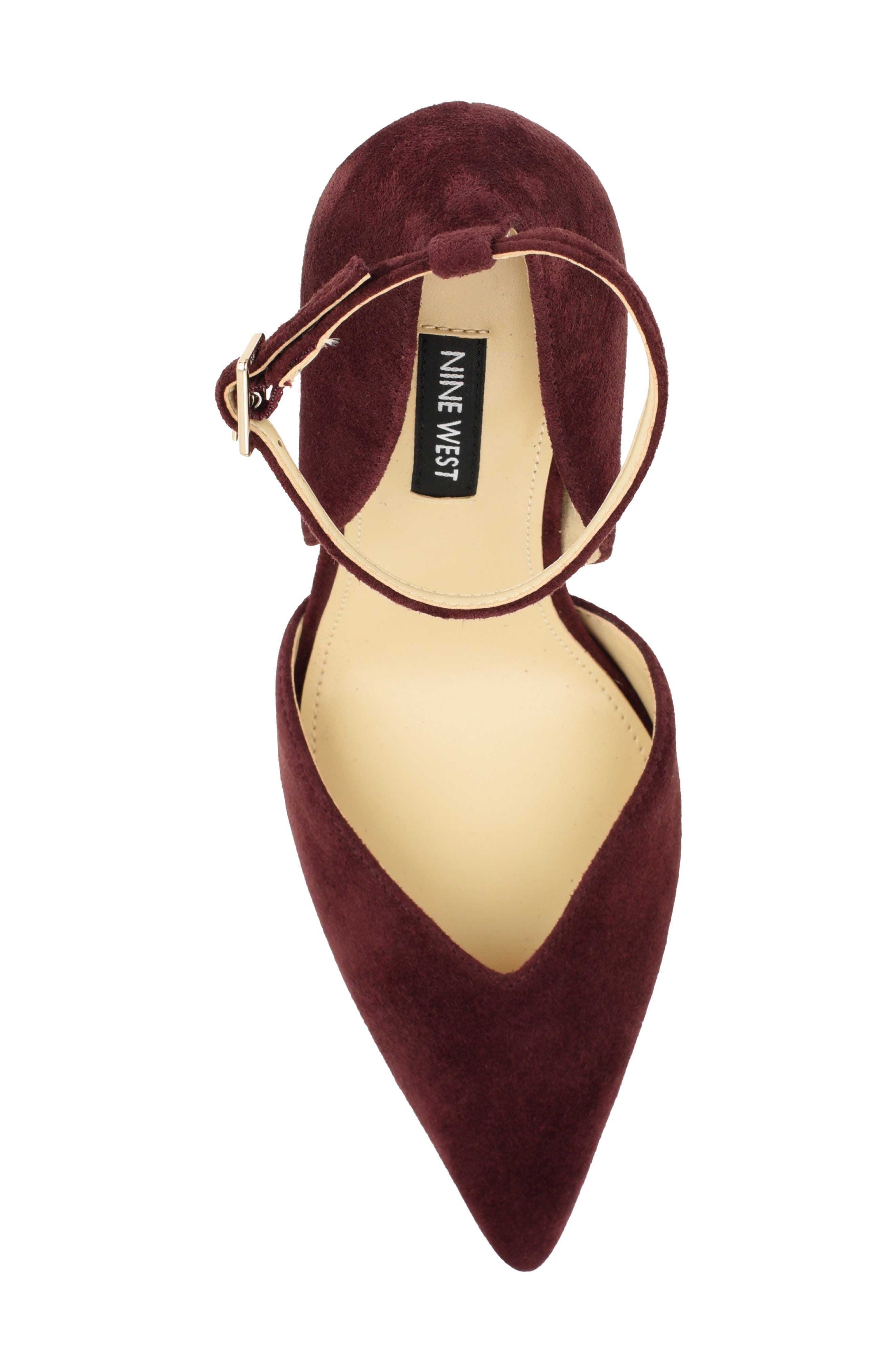 Frendy d'Orsay Pump, Alternate, color, DARK RED